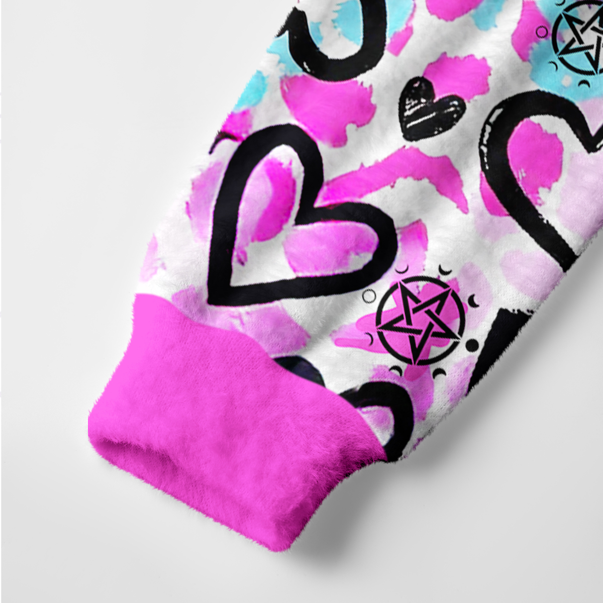 Purplehecate Heartful Magic Ugly Cardigan Sweaters