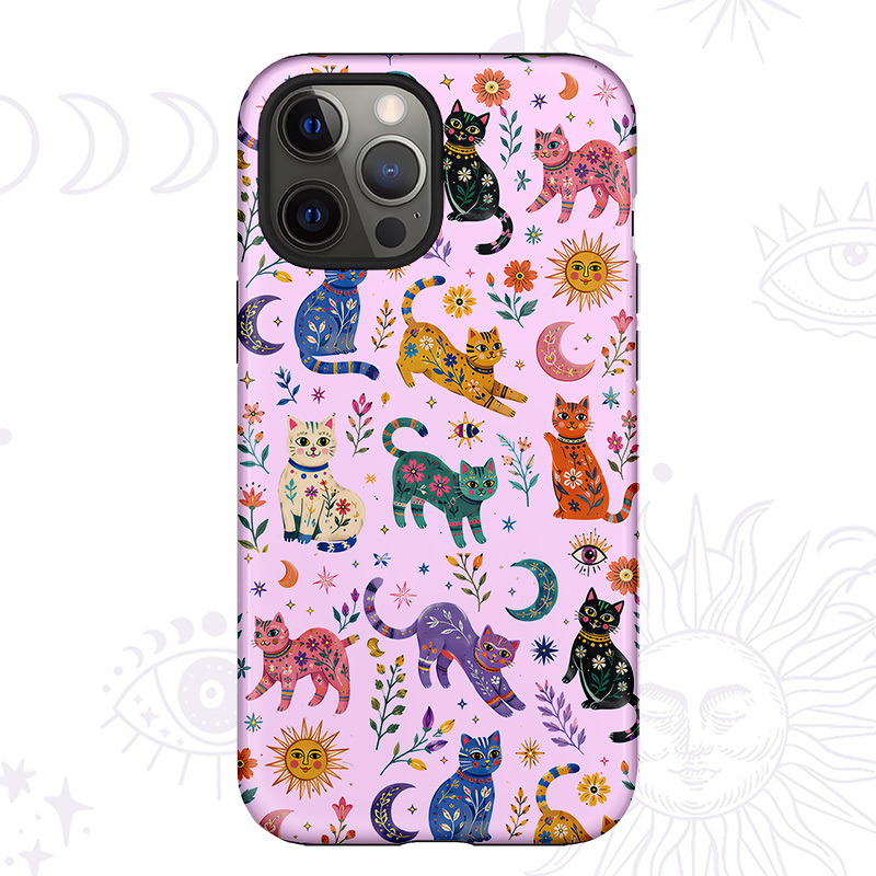 Purplehecate Rainbow Magic Cats Phone Case