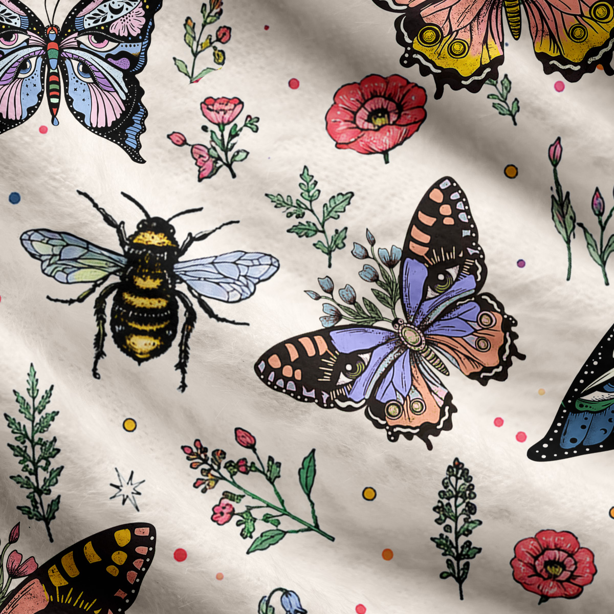 Purplehecate Mystical Moth & Butterful Ugly Cardigan Sweaters