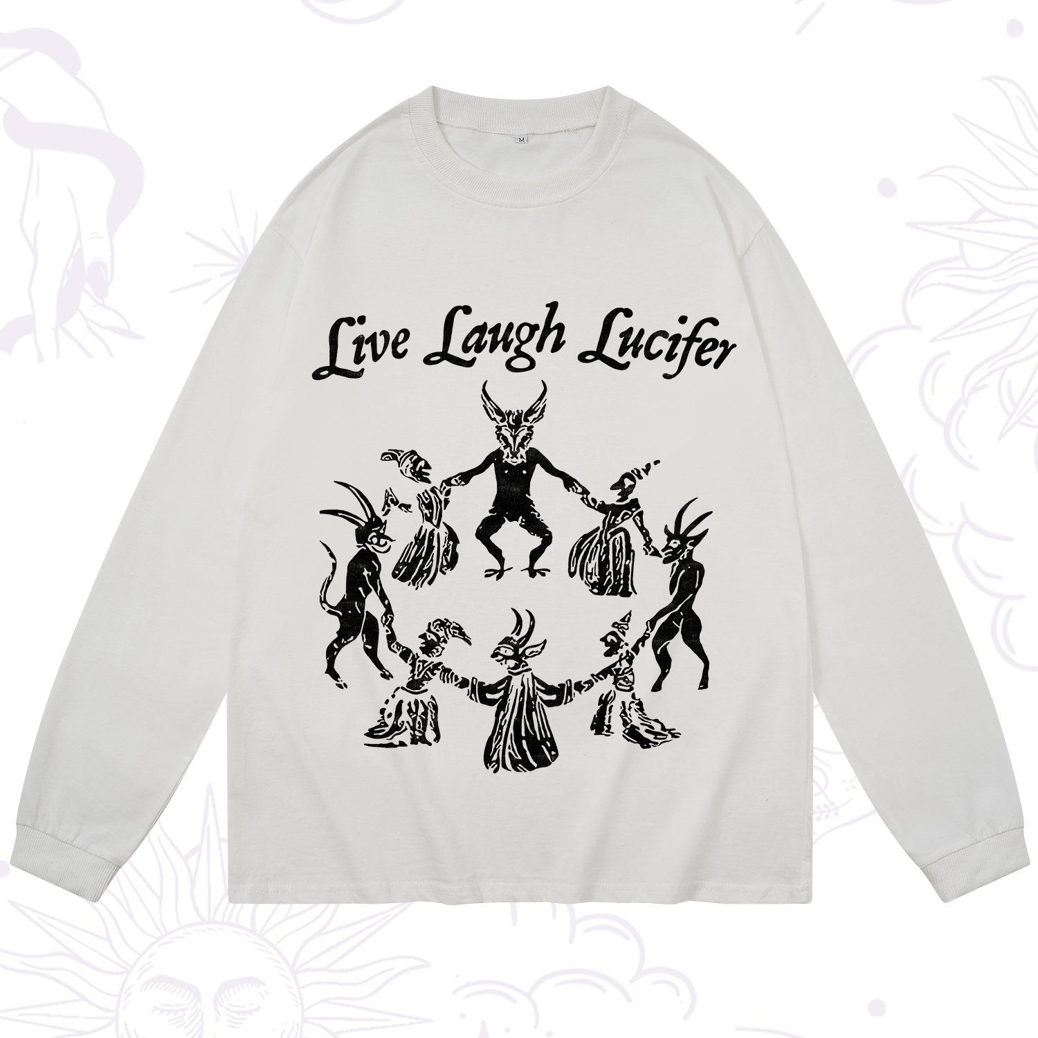 Purplehecate Live Laugh Lucifer Long Sleeve T-Shirt