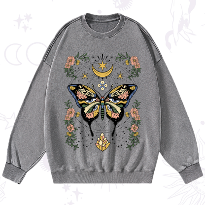 Purplehecate I Am Opening Washed Sweatshirt
