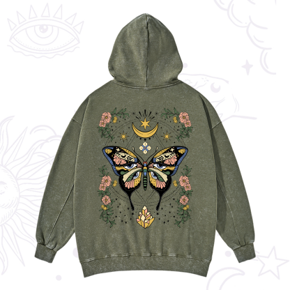 Purplehecate I Am Opening Washed Hoodie