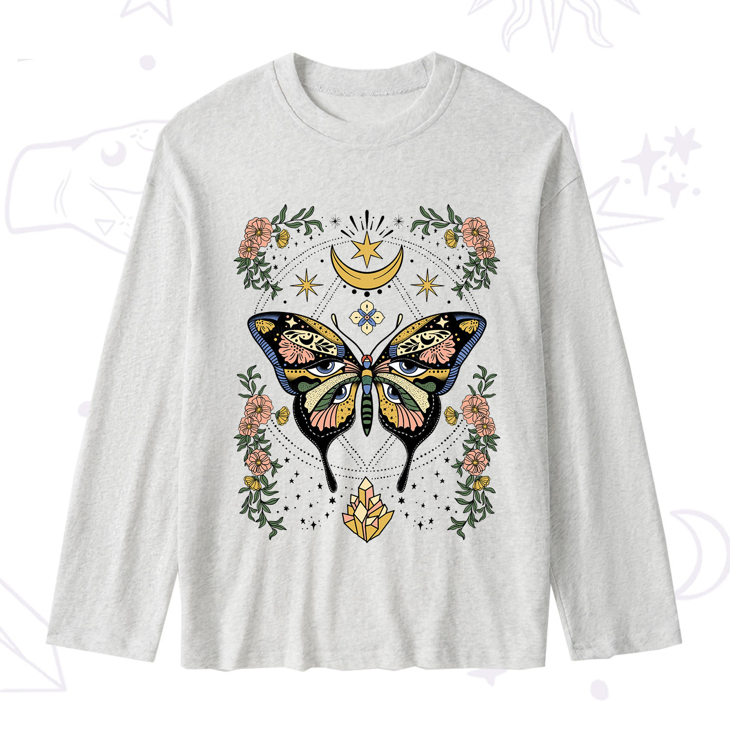 Purplehecate I Am Opening Slub Long Sleeve T-Shirt