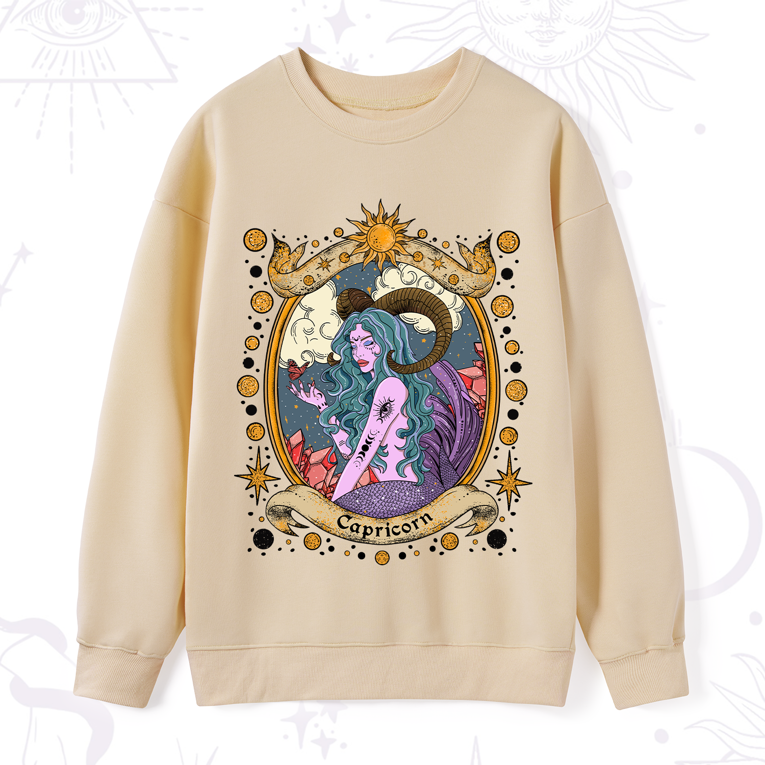 Purplehecate Capricorn Radiance Zodiac Sweatshirt