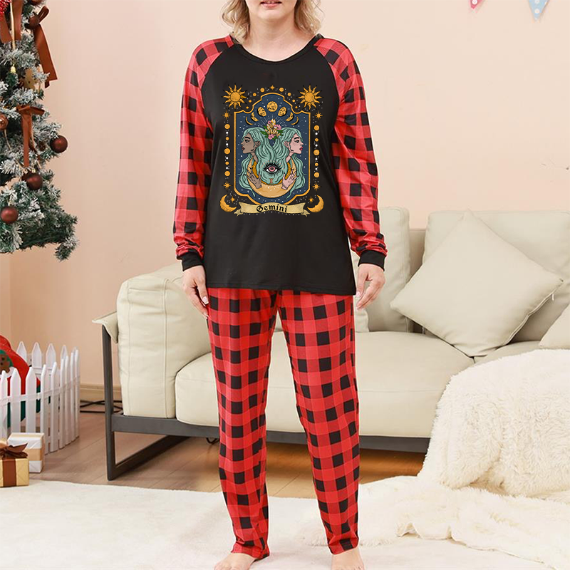 Purplehecate Gemini Zodiac Christmas Pajamas