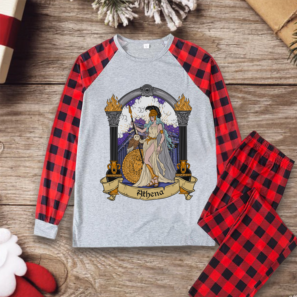 Purplehecate The Wise Goddess Athena Christmas Pajamas