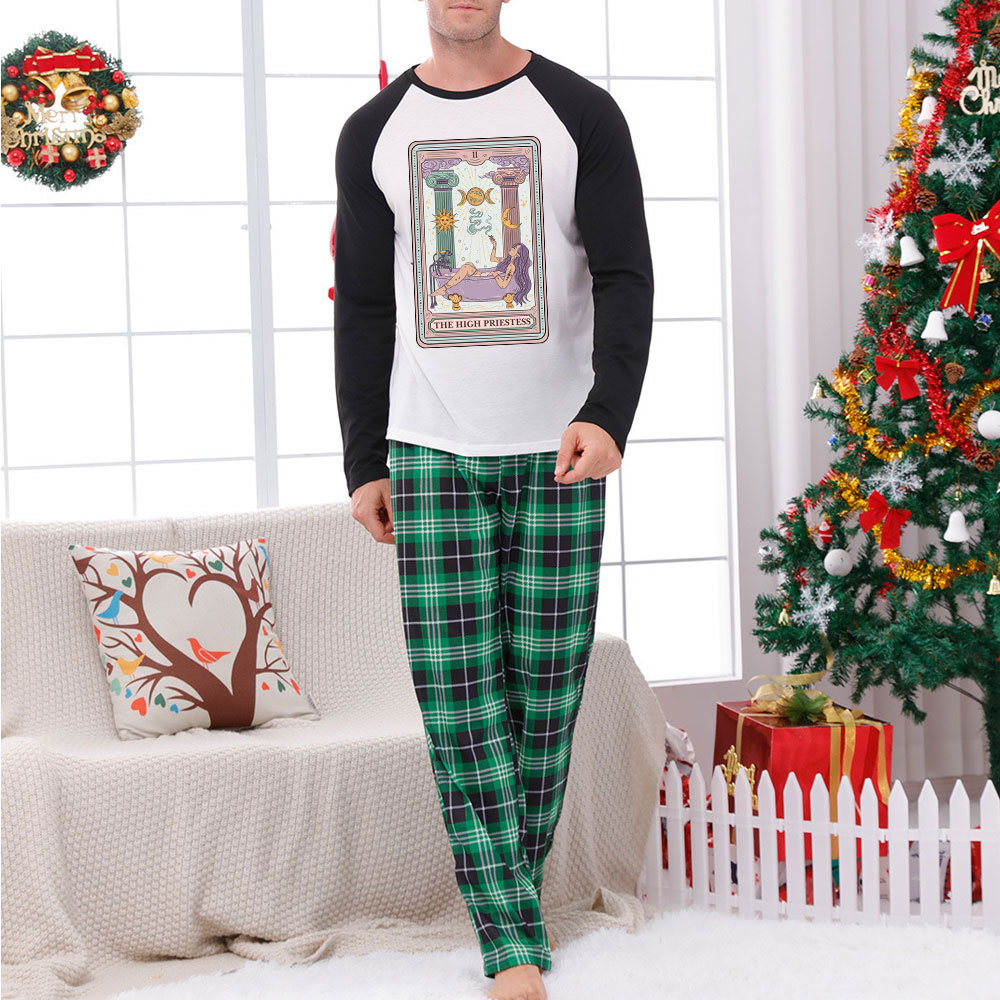 Purplehecate The High Priestess Tarot Christmas Pajamas