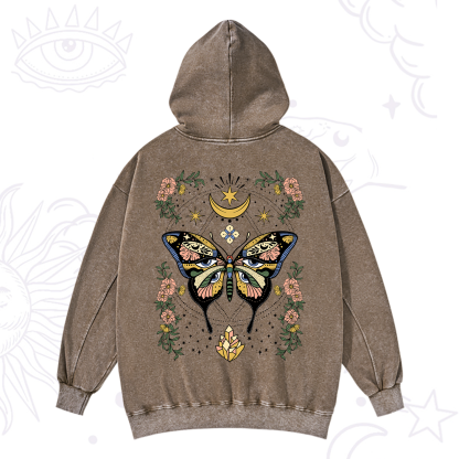 Purplehecate I Am Opening Washed Hoodie