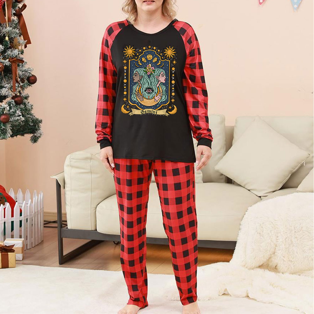 Purplehecate Gemini Zodiac Christmas Pajamas