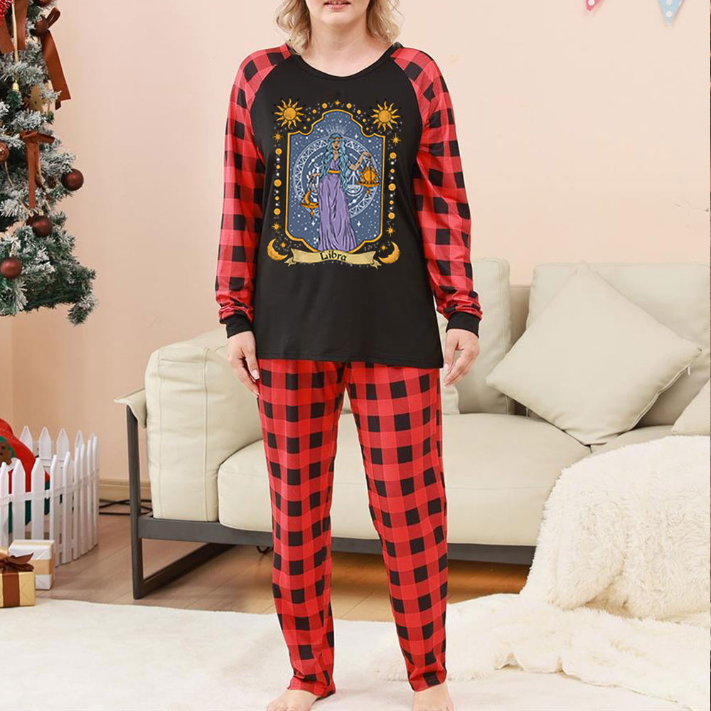 Purplehecate Libra Zodiac Christmas Pajamas