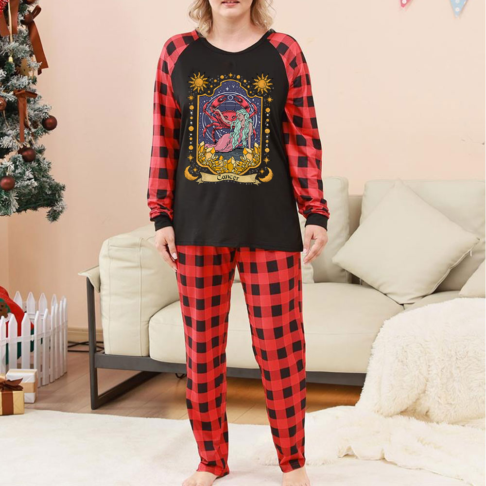 Purplehecate Cancer Zodiac Christmas Pajamas