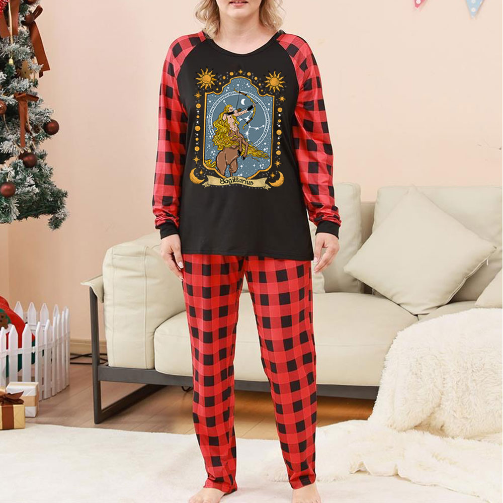 Purplehecate Sagittarius Zodiac Christmas Pajamas