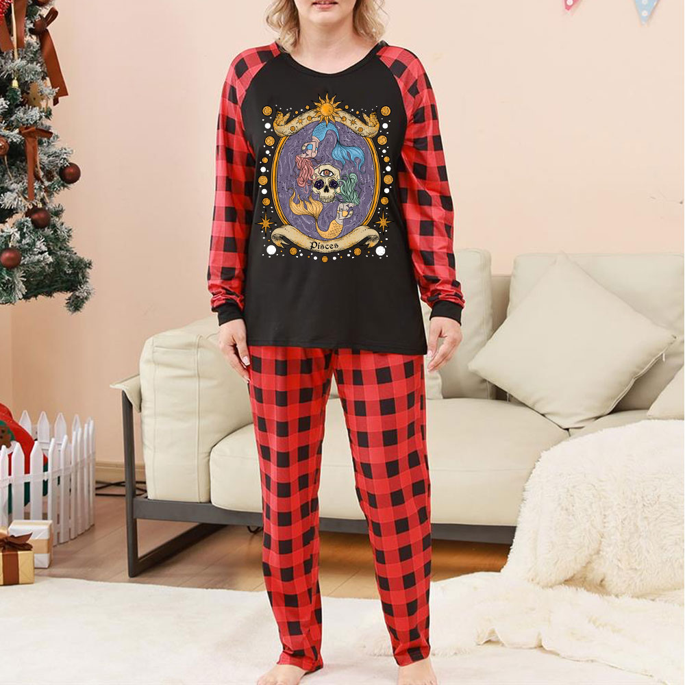 Purplehecate Celestial Pisces Zodiac Christmas Pajamas
