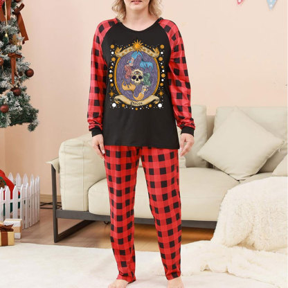 Purplehecate Celestial Pisces Zodiac Christmas Pajamas