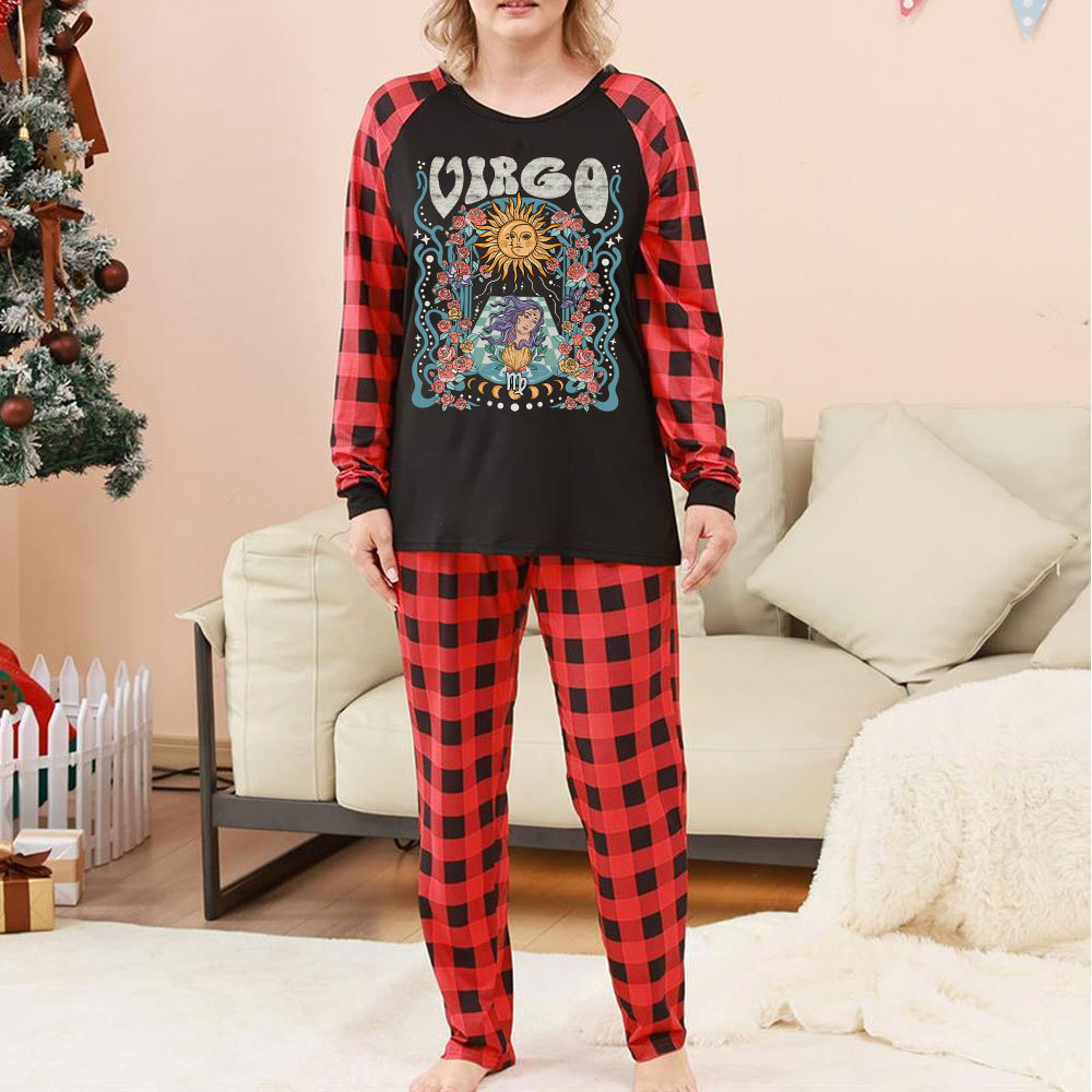 Purplehecate Virgo Spirit Zodiac Christmas Pajamas