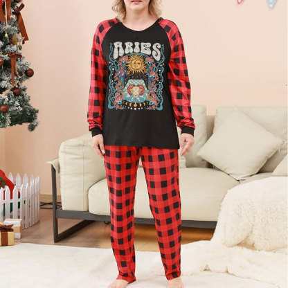Purplehecate Aries Spirit Zodiac Christmas Pajamas