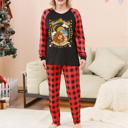 Purplehecate Leo Radiance Zodiac Christmas Pajamas