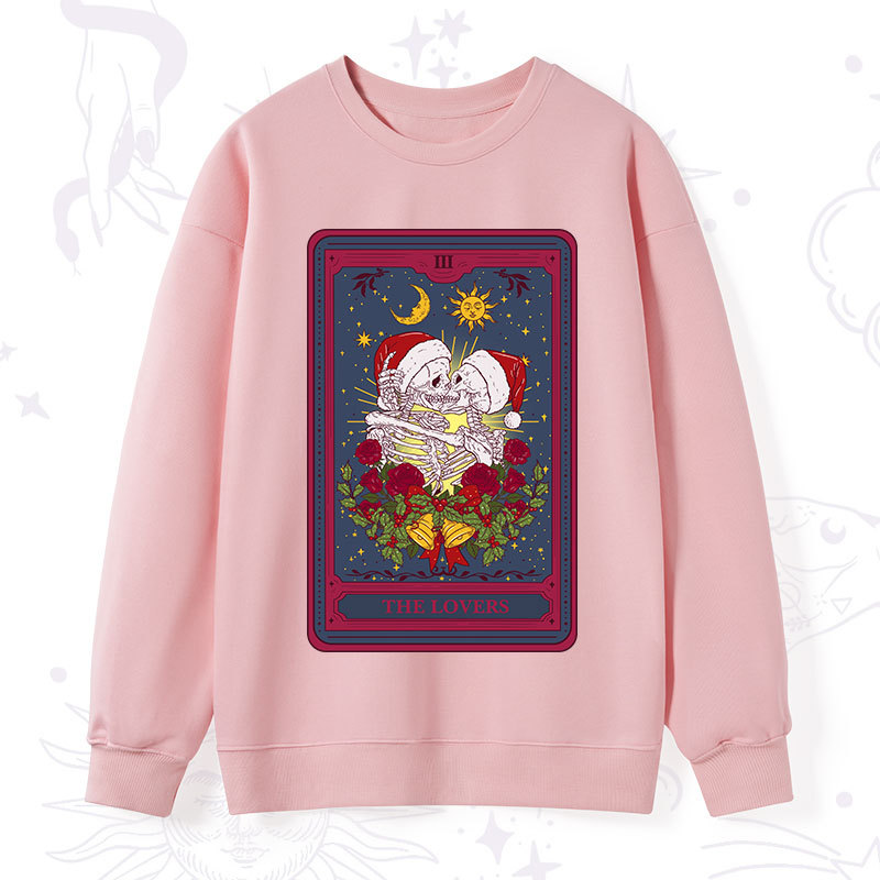 Purplehecate Christmas The Lovers Tarot Sweatshirt
