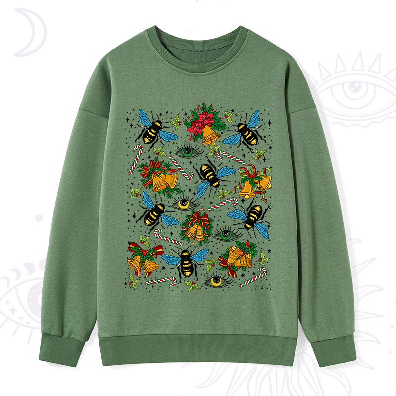Purplehecate Christmas The Bee's Knees Sweatshirt