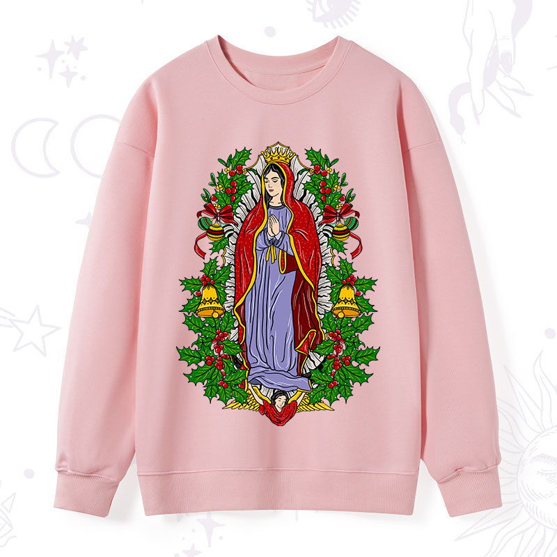 Purplehecate Christmas Mother Mary Sweatshirt