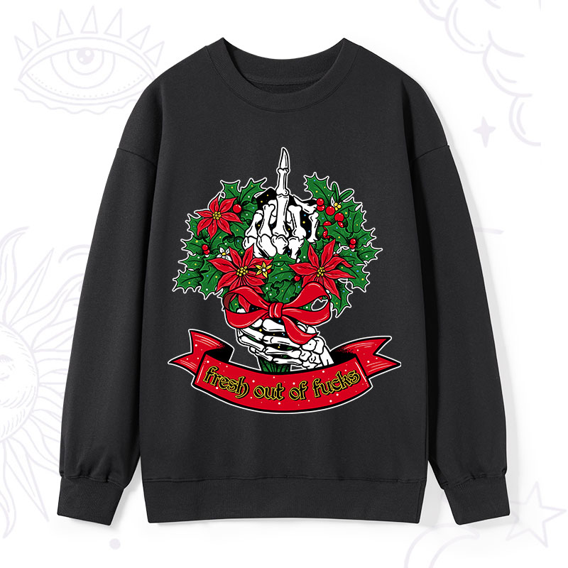 Purplehecate Christmas Fresh Out Of Fuck Sweatshirt