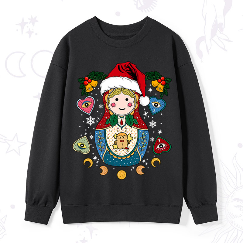 Purplehecate Christmas Nesting Doll Sweatshirt