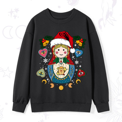 Purplehecate Christmas Nesting Doll Sweatshirt