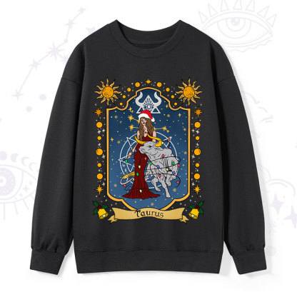 Purplehecate Christmas Taurus Zodiac Sweatshirt