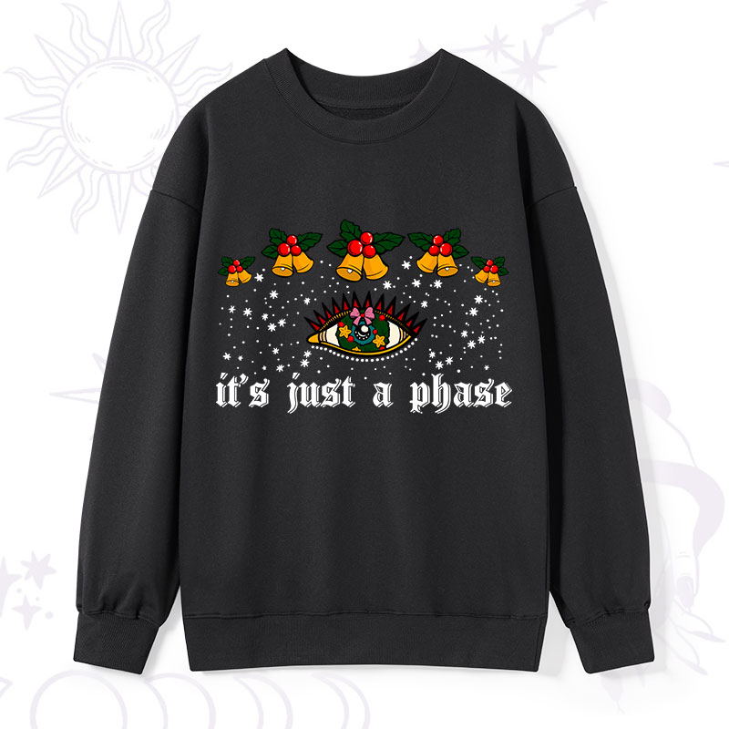 Purplehecate Christmas It's Just A Phase Sweatshirt