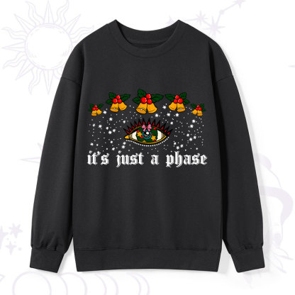 Purplehecate Christmas It's Just A Phase Sweatshirt