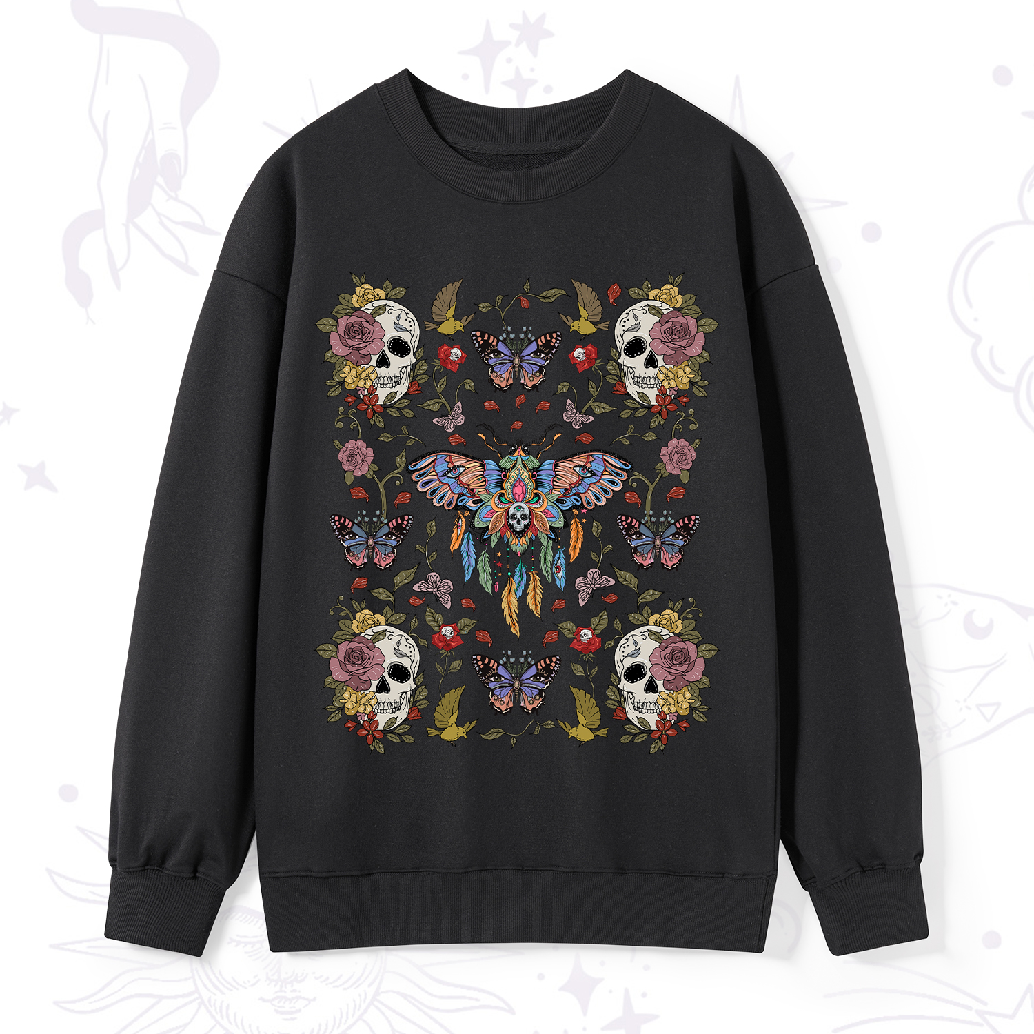 Purplehecate Moths Dancing Sweatshirt