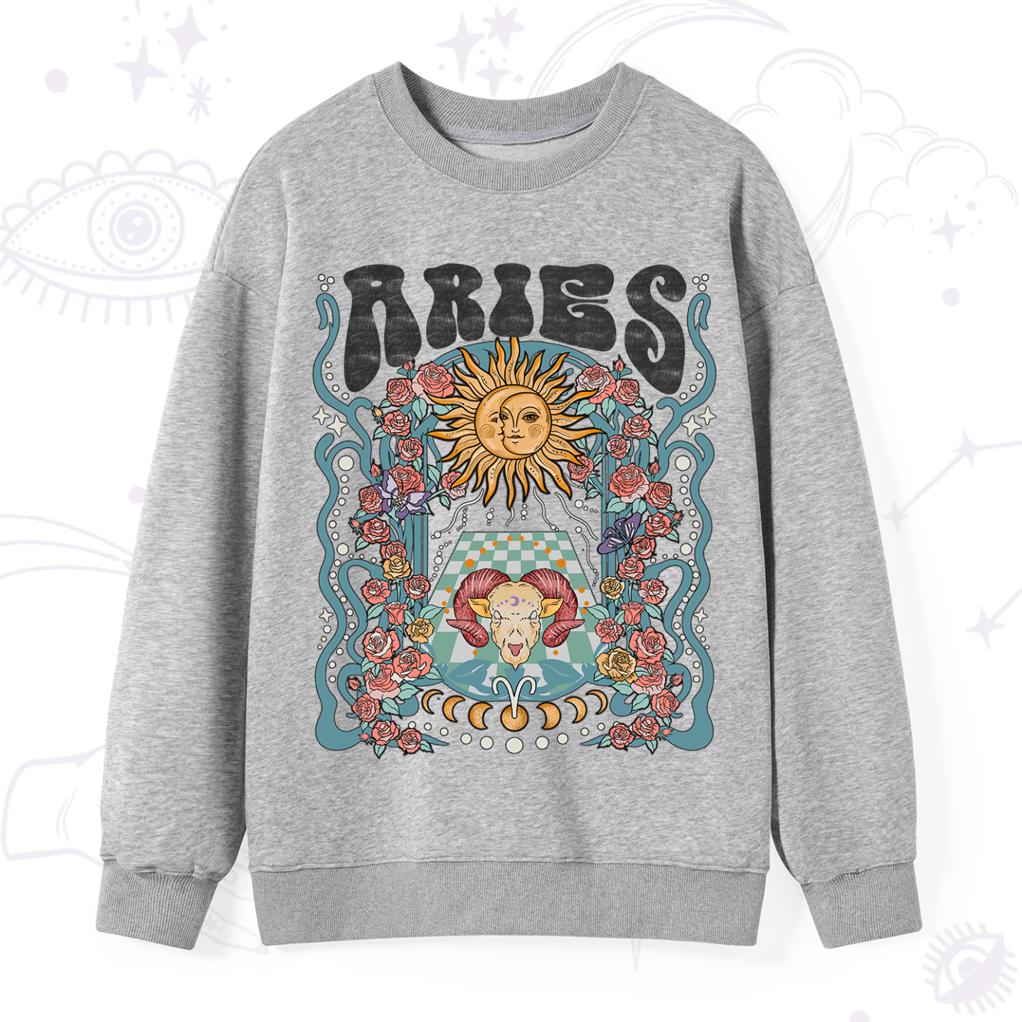 Purplehecate Aries Spirit Zodiac Sweatshirt