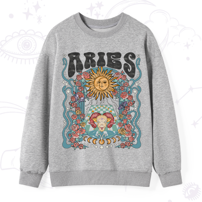 Purplehecate Aries Spirit Zodiac Sweatshirt