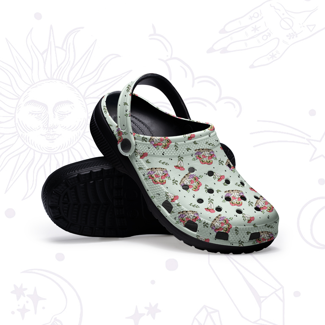 Purplehecate Fantasy Mushroom Rubber Clogs