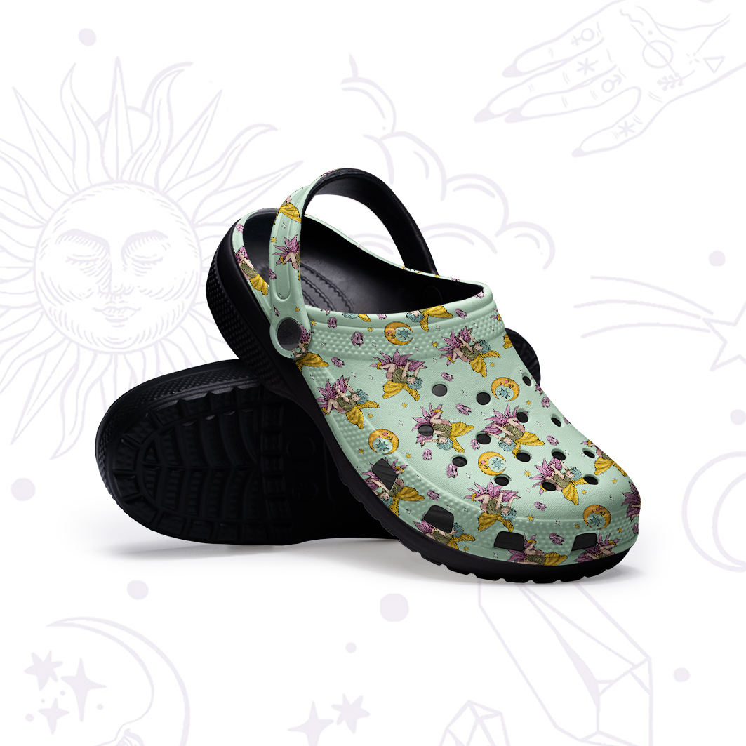 Purplehecate Fairy Dust Rubber Clogs