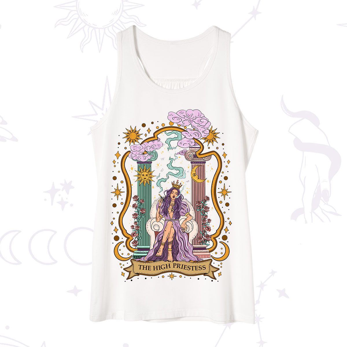 Purplehecate The High Priestess Goddess Tank