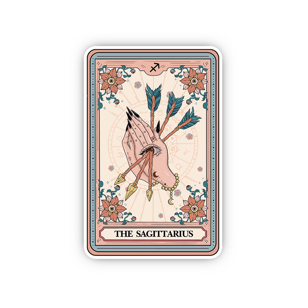 Purplehecate The Sagittarius Tarot Card Sticker