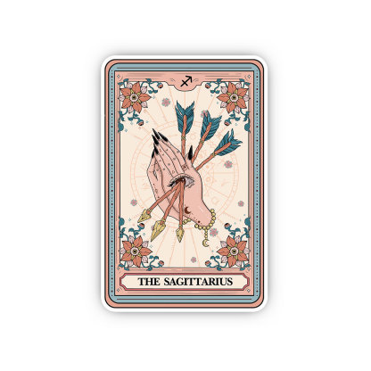 Purplehecate The Sagittarius Tarot Card Sticker