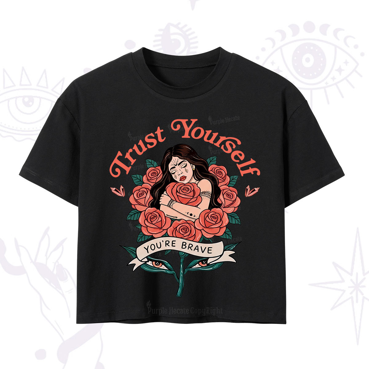 Purplehecate Trust Yourself Crop T-Shirt