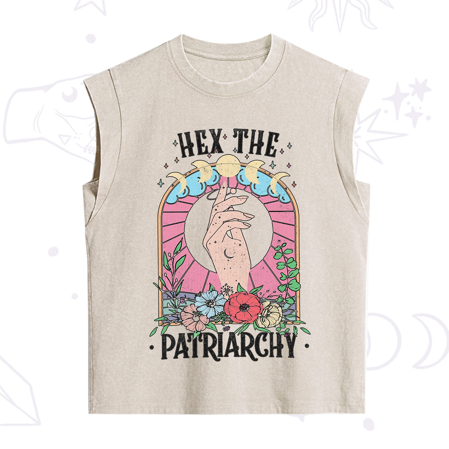 Purplehecate Hex The Patriarchy Vintage Washed Tank