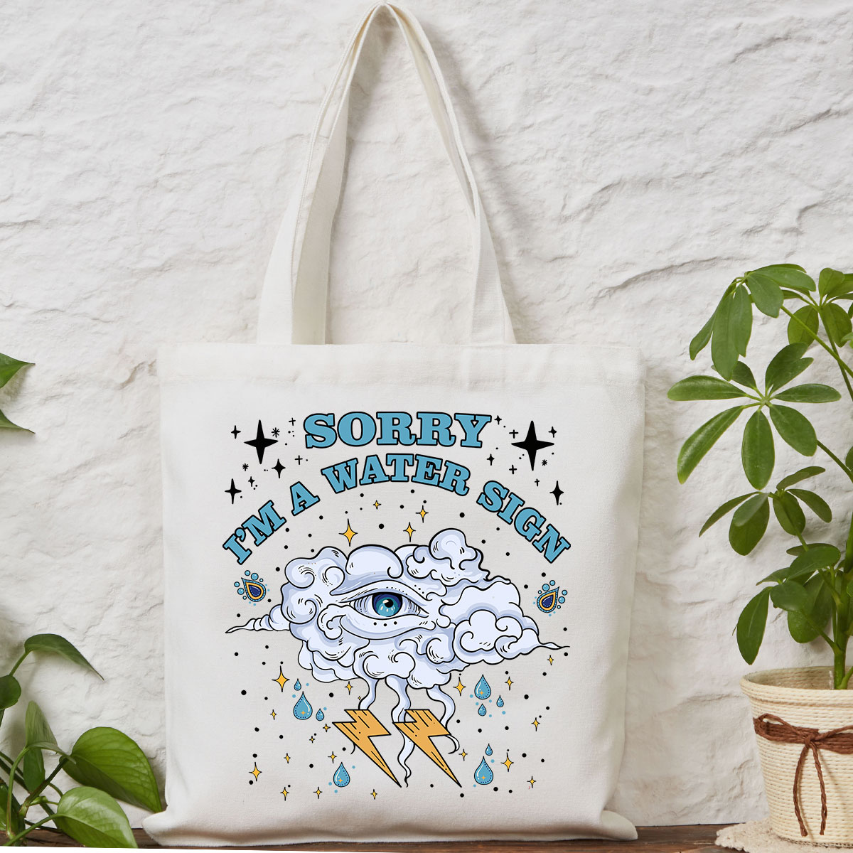 Purplehecate Sorry I'm A Water Sign Tote Bag