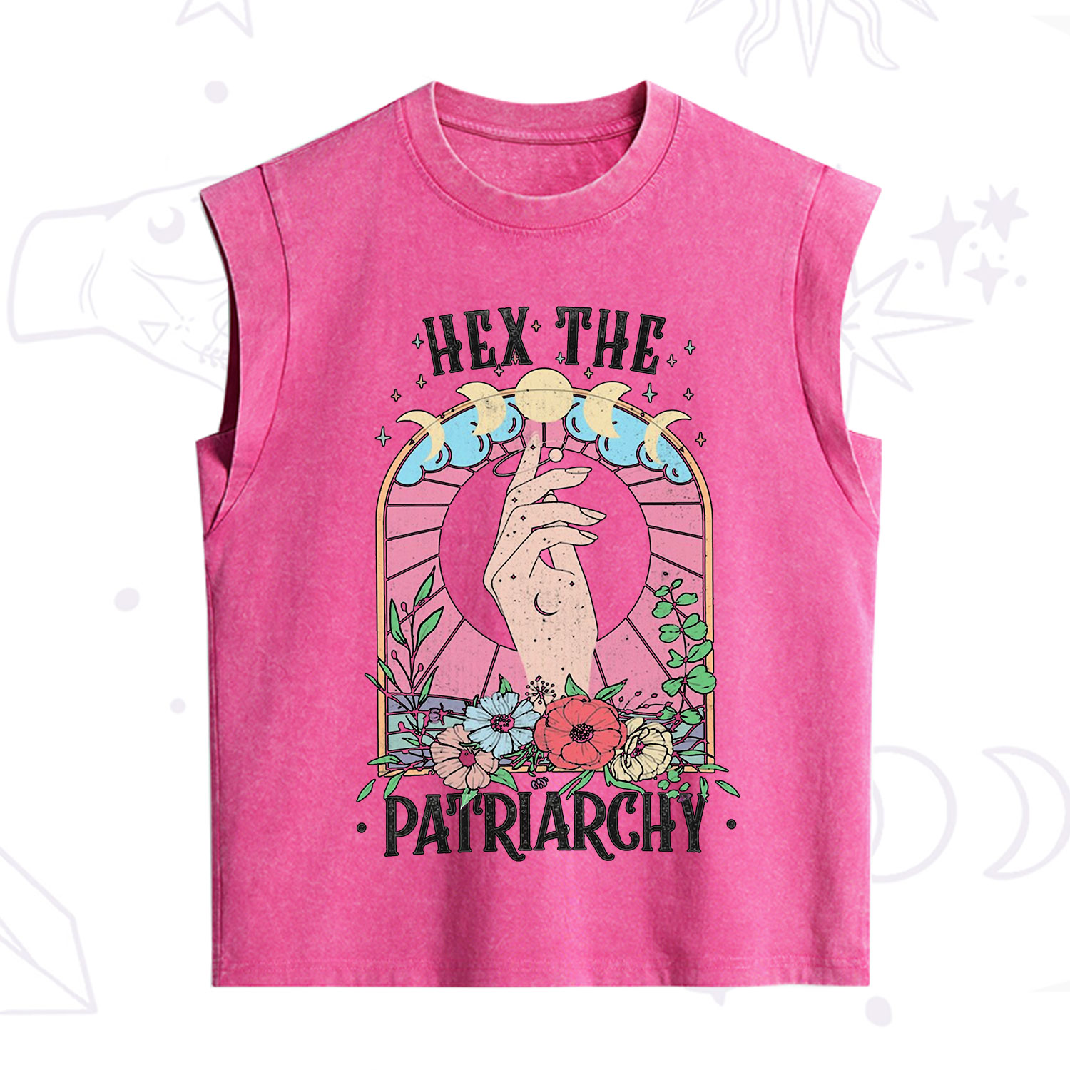 Purplehecate Hex The Patriarchy Vintage Washed Tank