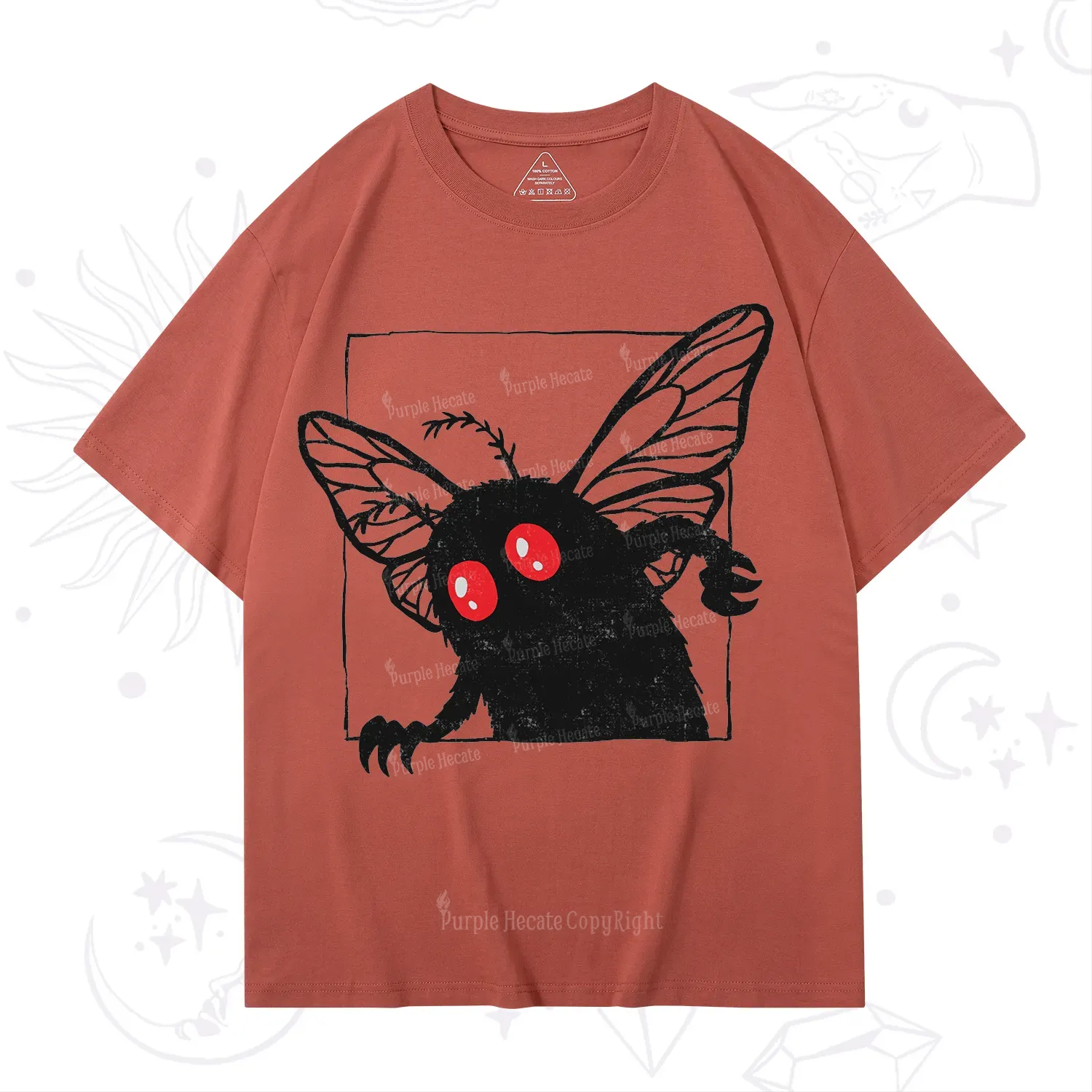Purplehecate The Curious Mothman T-Shirt