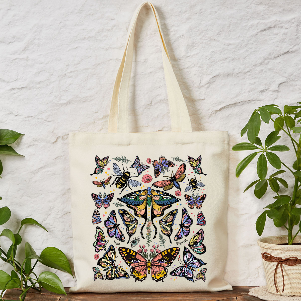 Purplehecate Mystical Butterfly & Moth Tote Bag