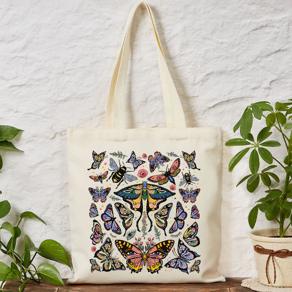 Purplehecate Mystical Butterfly & Moth Tote Bag