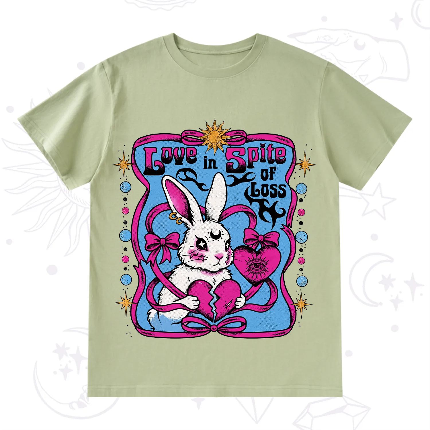 Purplehecate Love in Spite of Loss Bunny T-Shirt