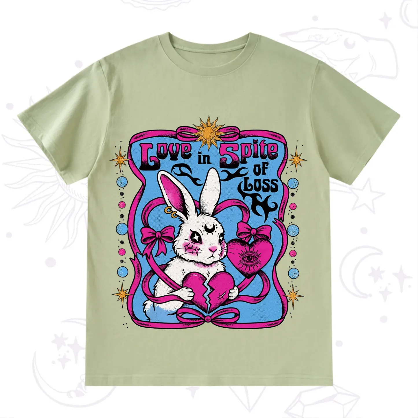 Purplehecate Love in Spite of Loss Bunny T-Shirt