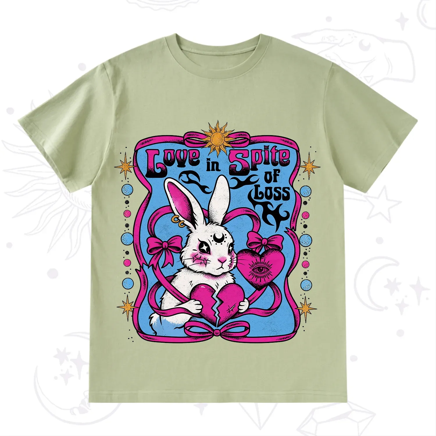 Purplehecate Love in Spite of Loss Bunny T-Shirt
