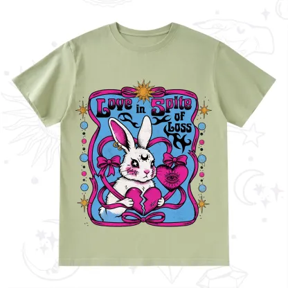 Purplehecate Love in Spite of Loss Bunny T-Shirt