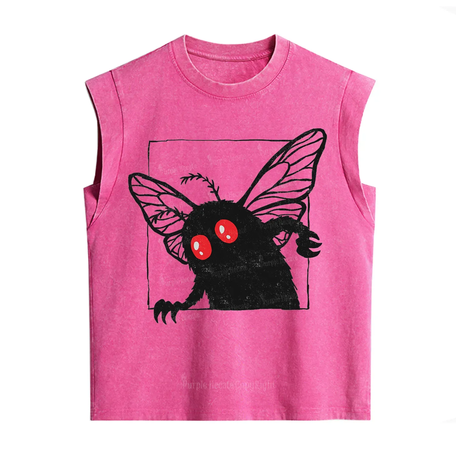 Purplehecate The Curious Mothman Vintage Washed Tank